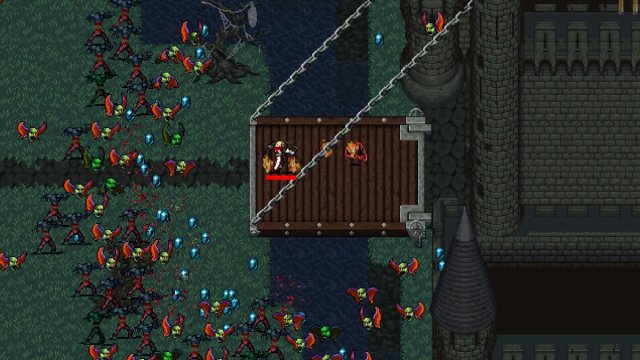 Vampire Survivors Ode to Castlevania weapons